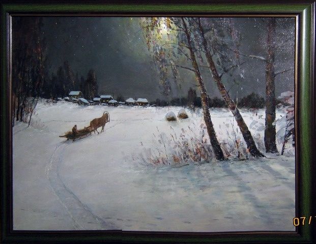 Painting titled "Колокольчик" by Korytov Sergey, Original Artwork
