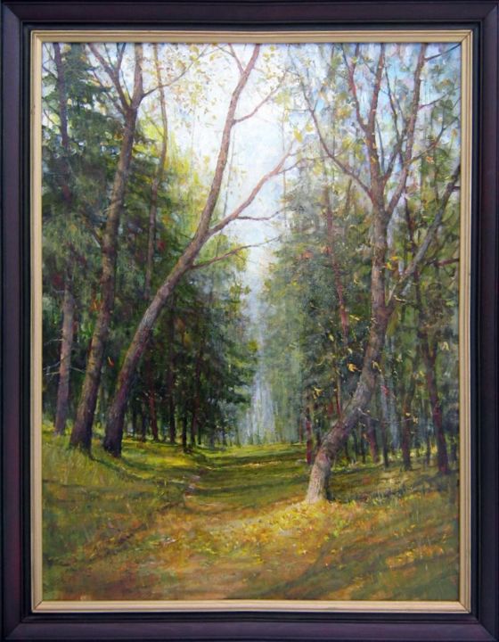 Картина под названием "Клены / maples" - Korytov Sergey, Подлинное произведение искусства, Масло