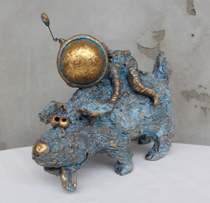 Обнимашки - Sculpture, 14x20x20 cm ©2017 by Константин и Серафима Федоров и Крушельницкая -
керамическая скульптура