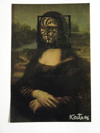 Peinture intitulée "16 Edicion Louvre" par Kardo Kosta, Œuvre d'art originale, Huile