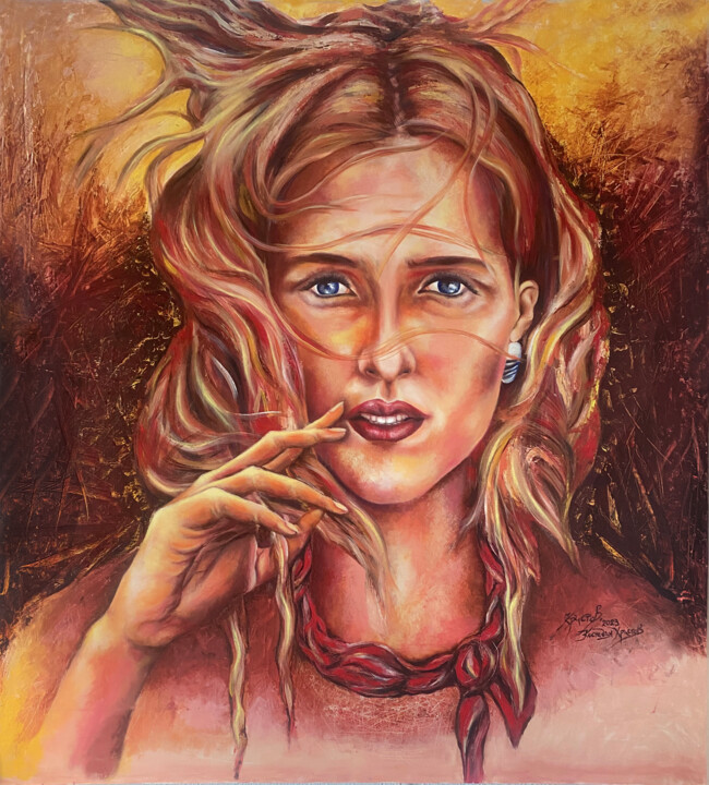 Painting titled "It´s me" by Kostadin Hristov, Original Artwork, Oil