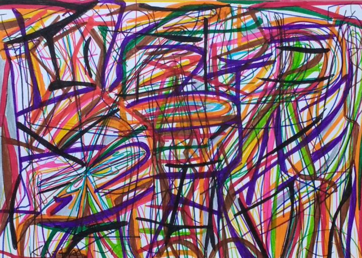 Pintura intitulada "Moment XIX" por Kosta, Obras de arte originais,