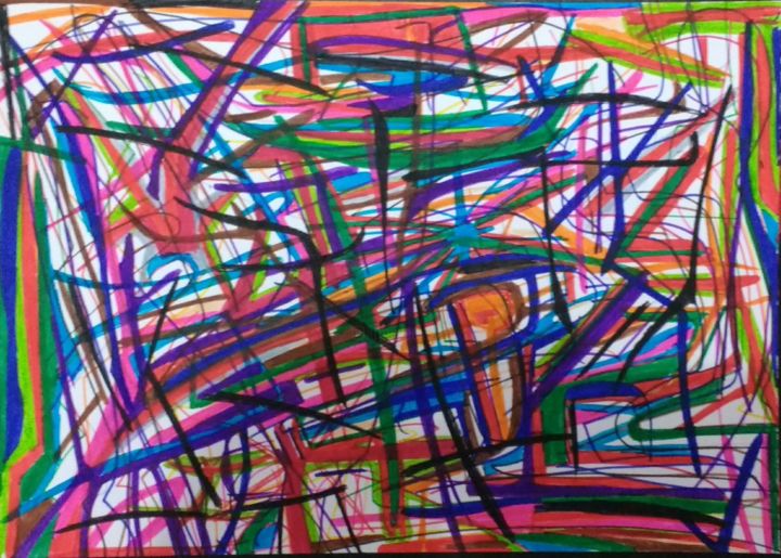 Pintura intitulada "Moment XX" por Kosta, Obras de arte originais,