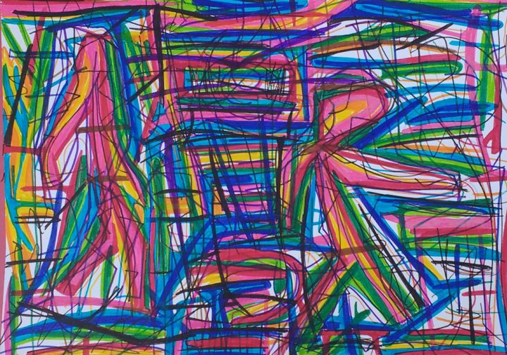 Pintura intitulada "Moment XXI" por Kosta, Obras de arte originais,