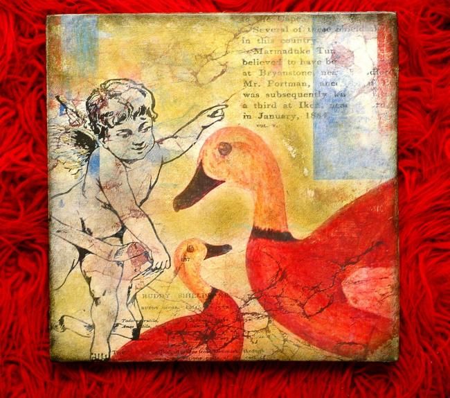Collages titled "DUCK'S ANGEL - MIXE…" by Artistico, Original Artwork