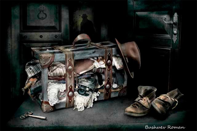 Artcraft titled "Luggageint" by Kosyak Yulia Kosiak Iuliia, Original Artwork