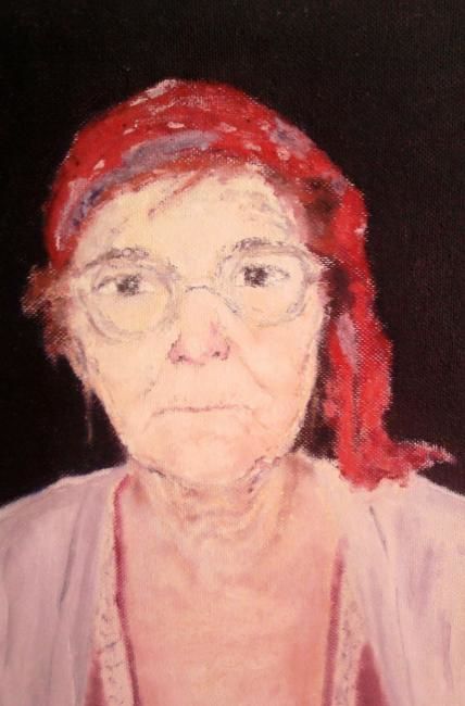 Peinture intitulée "portrait" par Salah Kouara, Œuvre d'art originale,