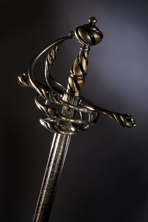 Scultura intitolato "Шпага. / Sword. / L…" da Kounja, Opera d'arte originale, Metalli