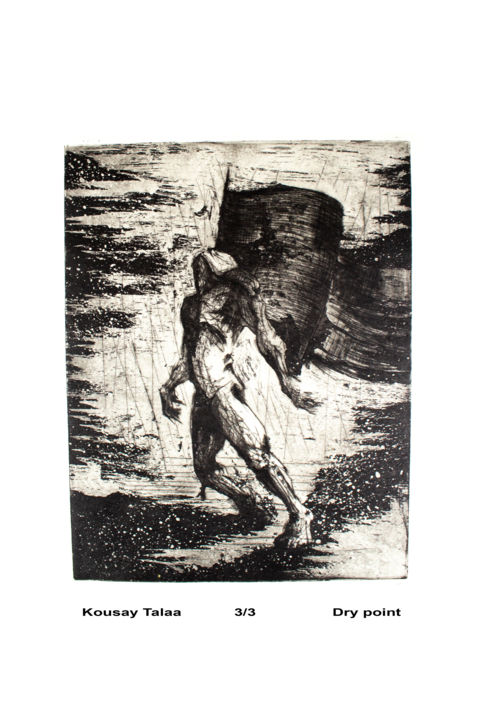 Printmaking titled "Ego (humanity).jpg" by Kousay Talaa, Original Artwork, Etching