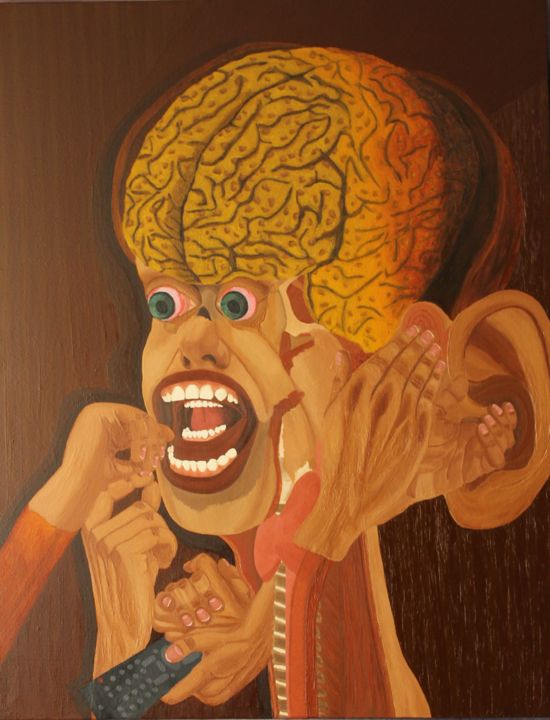 Картина под названием "Пороки и слабости.…" - Maksim Kraev, Подлинное произведение искусства, Масло