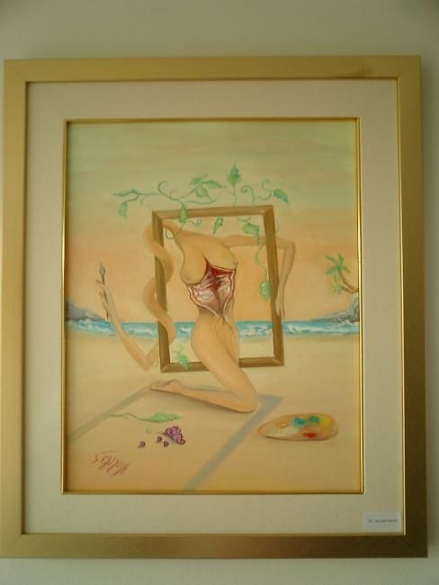 Malerei mit dem Titel "Aus dem Herzen" von Viosela, Original-Kunstwerk, Öl