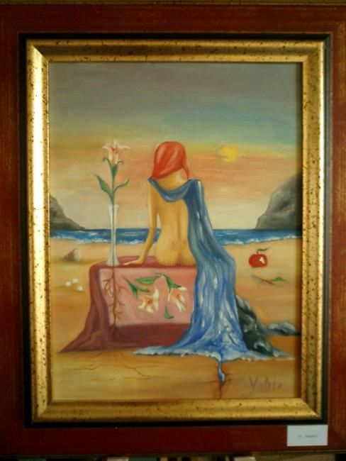 Malerei mit dem Titel "Träumen" von Viosela, Original-Kunstwerk, Öl