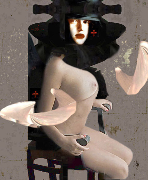 Digital Arts titled "Morfina Doza Re" by Kravitz, Original Artwork, Photo Montage