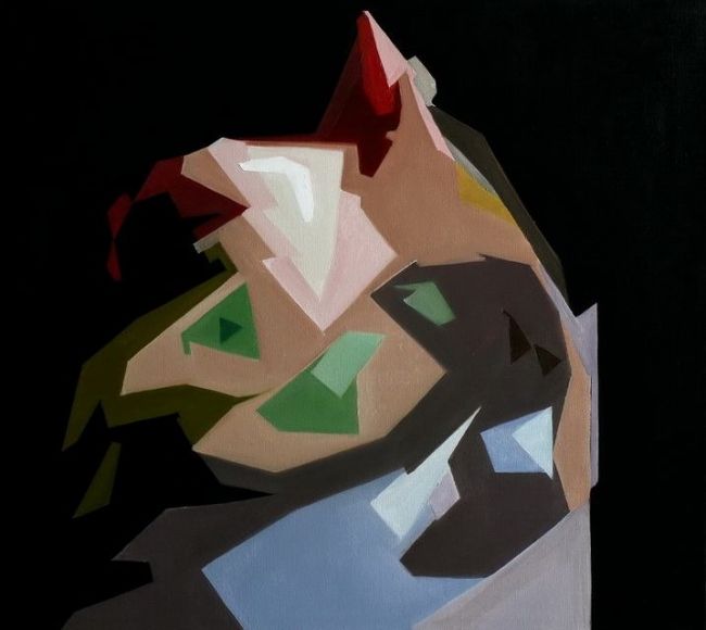 Self-portrait - Painting, 70x63 cm ©2010 by kremlyakov -
Abstract Art