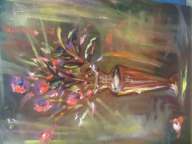 Malerei mit dem Titel "FLOWER" von Kriif, Original-Kunstwerk, Andere