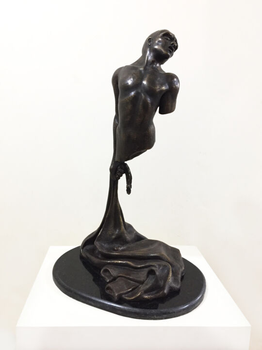 Sculptuur getiteld "Five second and eig…" door Krikor Avessian, Origineel Kunstwerk, Bronzen