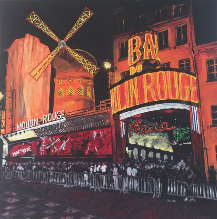 Le-Moulin-Rouge.jpg, Pintura por Krikor Simonian