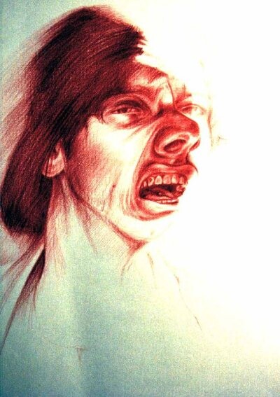 Painting titled "Scream" by Kris, Original Artwork