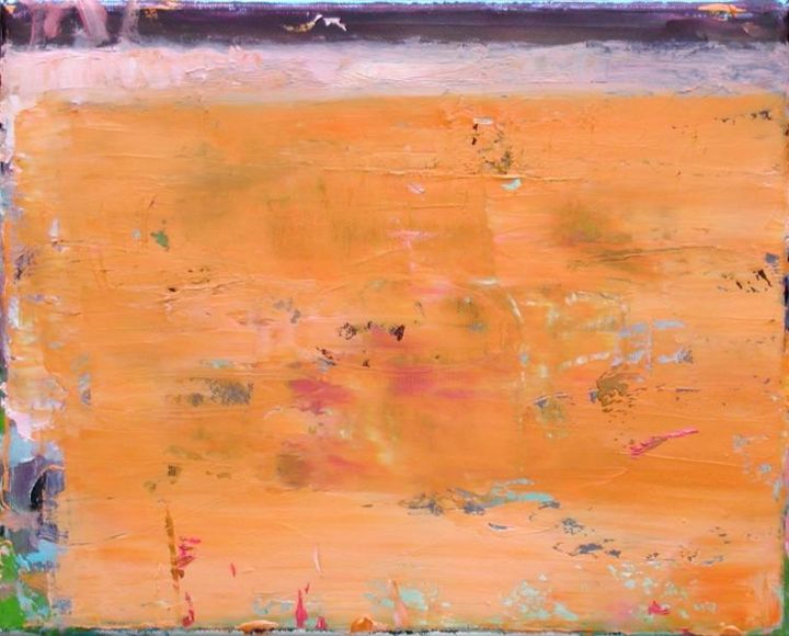 Pintura intitulada "abstract oranje" por Kris Duys, Obras de arte originais