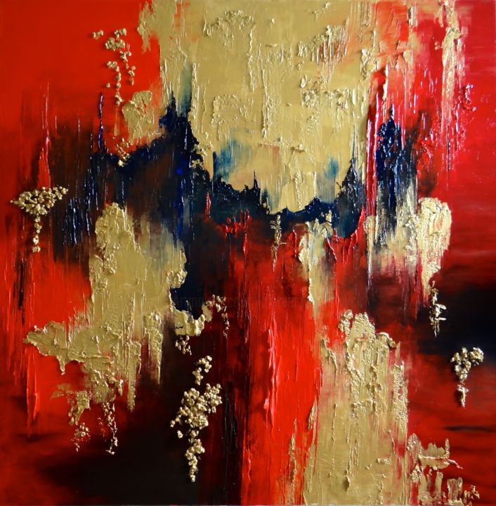 Painting titled "Zen" by Kristeen Van  Ryswyck, Original Artwork, Oil