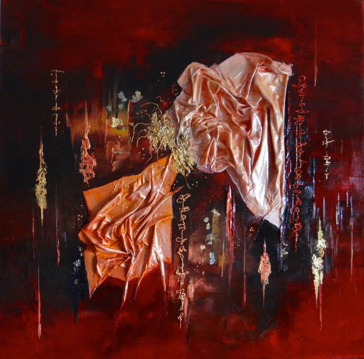 Painting titled "Impériale" by Kristeen Van  Ryswyck, Original Artwork, Oil