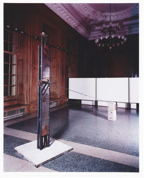 Sculpture intitulée "Laughing Machine" par Kristopher Lionel, Œuvre d'art originale, Métaux