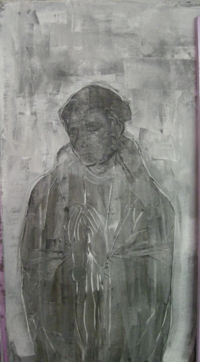 Painting titled "Fr. Jean Tabourot" by Agnan Kroichvili, Original Artwork, Acrylic