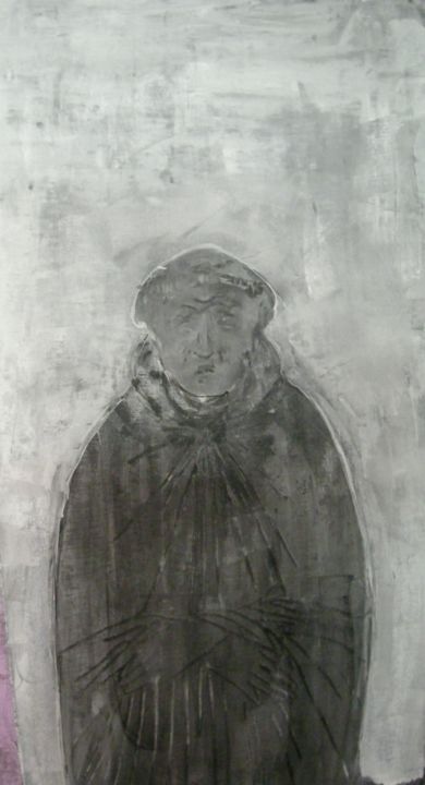 Painting titled "Jean de Vigny" by Agnan Kroichvili, Original Artwork, Acrylic