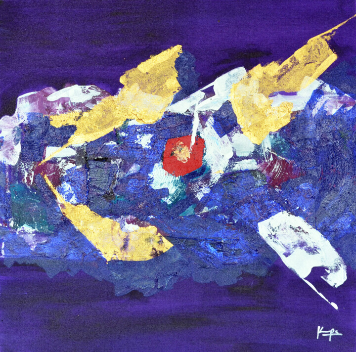 Peinture intitulée "Abstract IV" par Krupa, Œuvre d'art originale, Acrylique Monté sur Châssis en bois