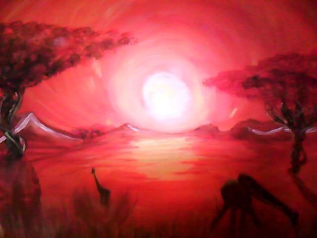 Painting titled "ETNICO 4" by Cristina Demontis, Original Artwork, Oil