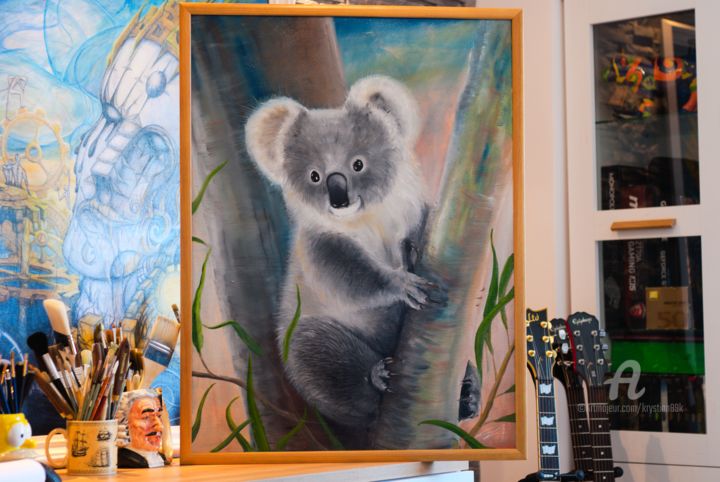 Koala Bear, Painting by Krystian Kaplon
