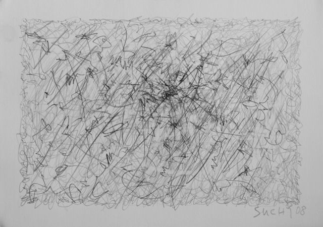 Dessin intitulée "Grass" par Krystof Suchy, Œuvre d'art originale
