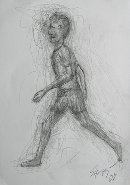 Drawing titled "The Boy" by Krystof Suchy, Original Artwork