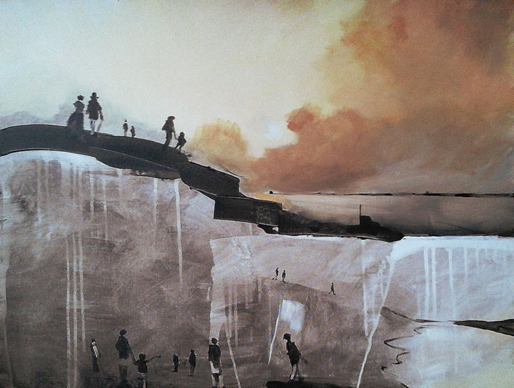 Malarstwo zatytułowany „pejzaż” autorstwa Krzysiek Putanowicz, Oryginalna praca