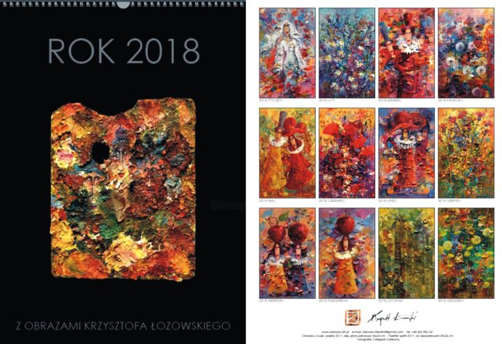 Fotografie mit dem Titel "Autorski Kalendarz…" von Krzysztof Lozowski, Original-Kunstwerk