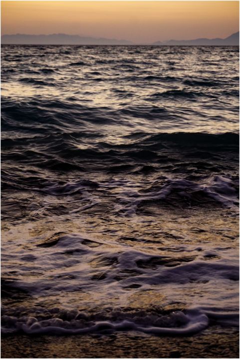 Painting titled "Aegean Sea" by Krzysztof Lozowski, Original Artwork