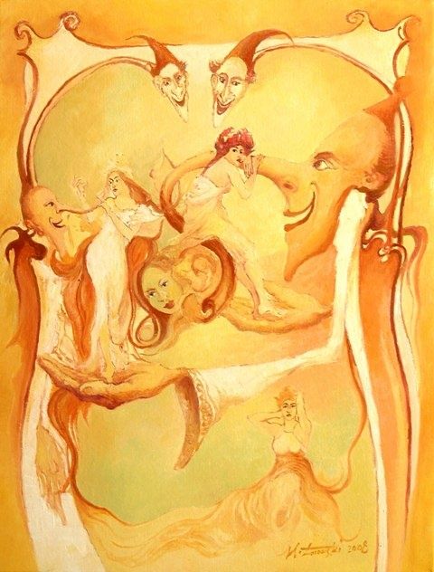 Malarstwo zatytułowany „Bajania Wiosna Spri…” autorstwa Krzysztof Lozowski, Oryginalna praca