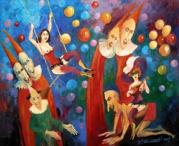 Malarstwo zatytułowany „Bajki dla dorosłych…” autorstwa Krzysztof Lozowski, Oryginalna praca