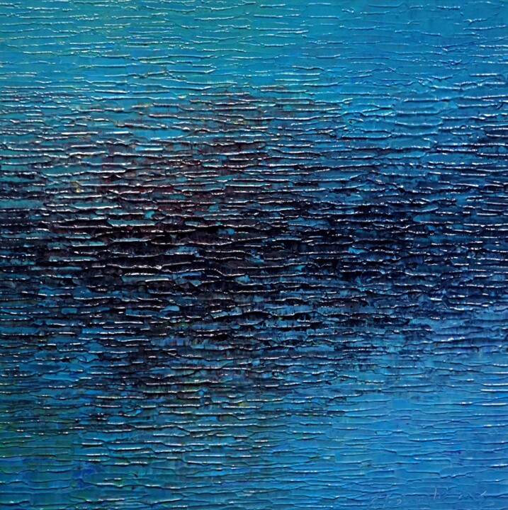 Painting titled "Water 1501" by Krzysztof Lozowski, Original Artwork, Acrylic