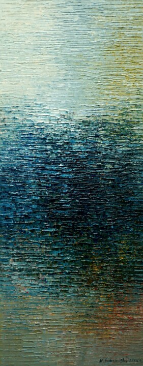 Картина под названием "Water 2500" - Krzysztof Lozowski, Подлинное произведение искусства, Акрил