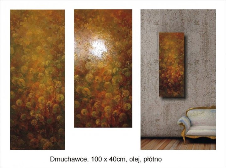 Malarstwo zatytułowany „Dmuchace” autorstwa Krzysztof Lozowski, Oryginalna praca