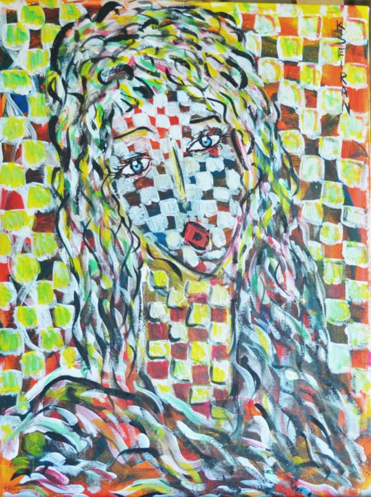 绘画 标题为“femme soleil” 由Kseiran, 原创艺术品