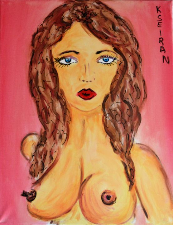 Pintura titulada "nu" por Kseiran, Obra de arte original