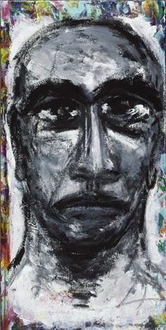 Peinture intitulée "jeune homme" par Ksenia Sic, Œuvre d'art originale
