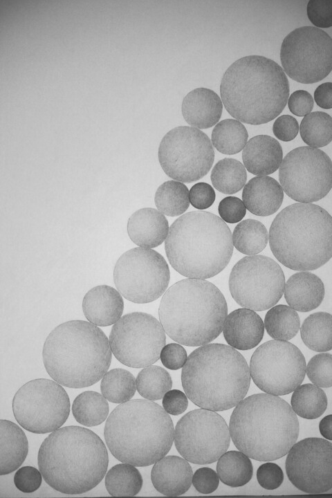 Dibujo titulada "Pencil Graphics art…" por Kseniya Redina, Obra de arte original, Lápiz