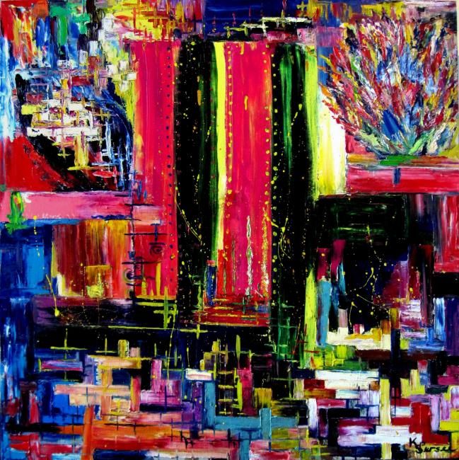 Schilderij getiteld "new york" door Kspersee, Origineel Kunstwerk