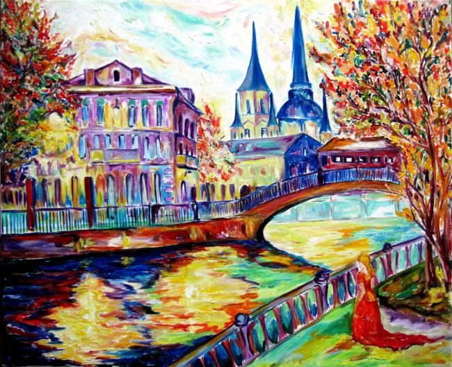 Painting titled "la riviere de l'esp…" by Kspersee, Original Artwork