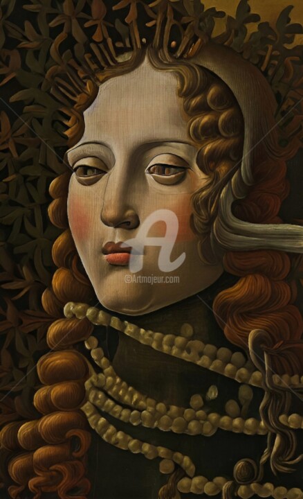 Painting titled "Patricia" by Kubelskyi Ruslan, Original Artwork, Acrylic