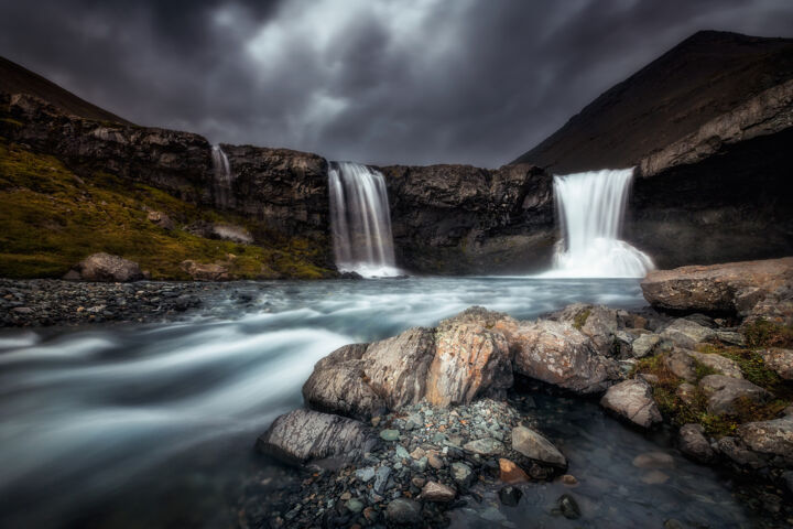 摄影 标题为“Iceland - Skútafoss…” 由Martin Kucera, 原创艺术品, 数码摄影