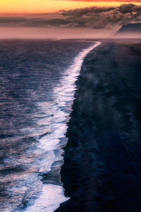 摄影 标题为“Black beach, Iceland” 由Martin Kucera, 原创艺术品, 数码摄影
